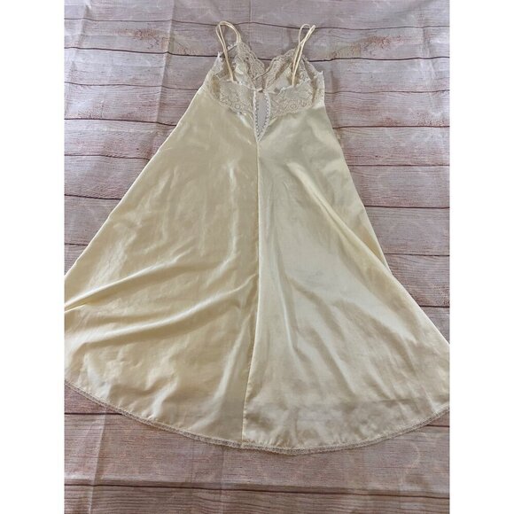 Vintage Christian Dior Cream Night Slip Sleep Wear - Small - Picture 11 of 13